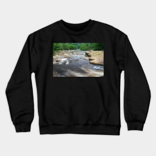 River Swale at Richmond North Yorkshire Crewneck Sweatshirt